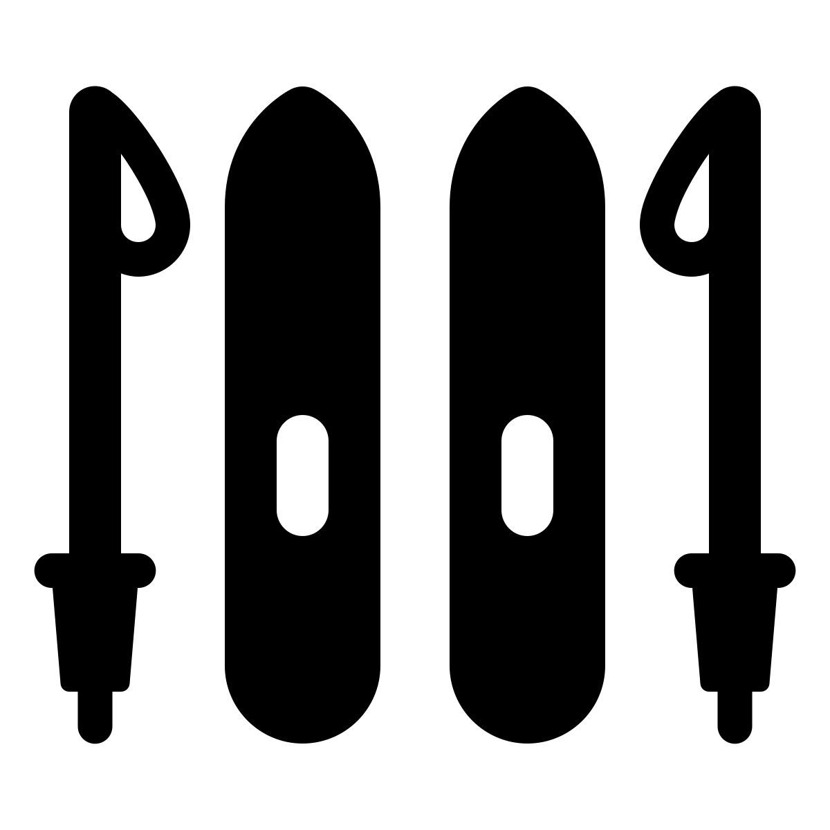 windows 11 filled style ski icon