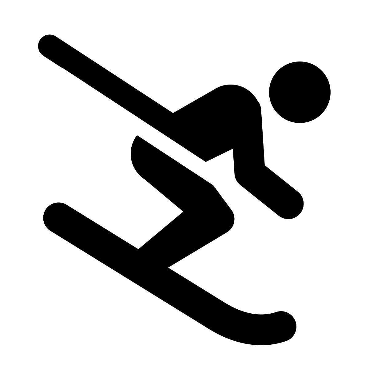 windows 11 filled style 滑雪 icon