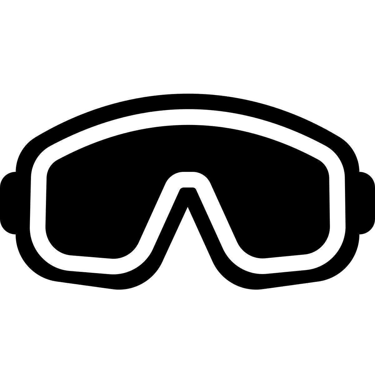 windows 11 filled style gafas de protección icon