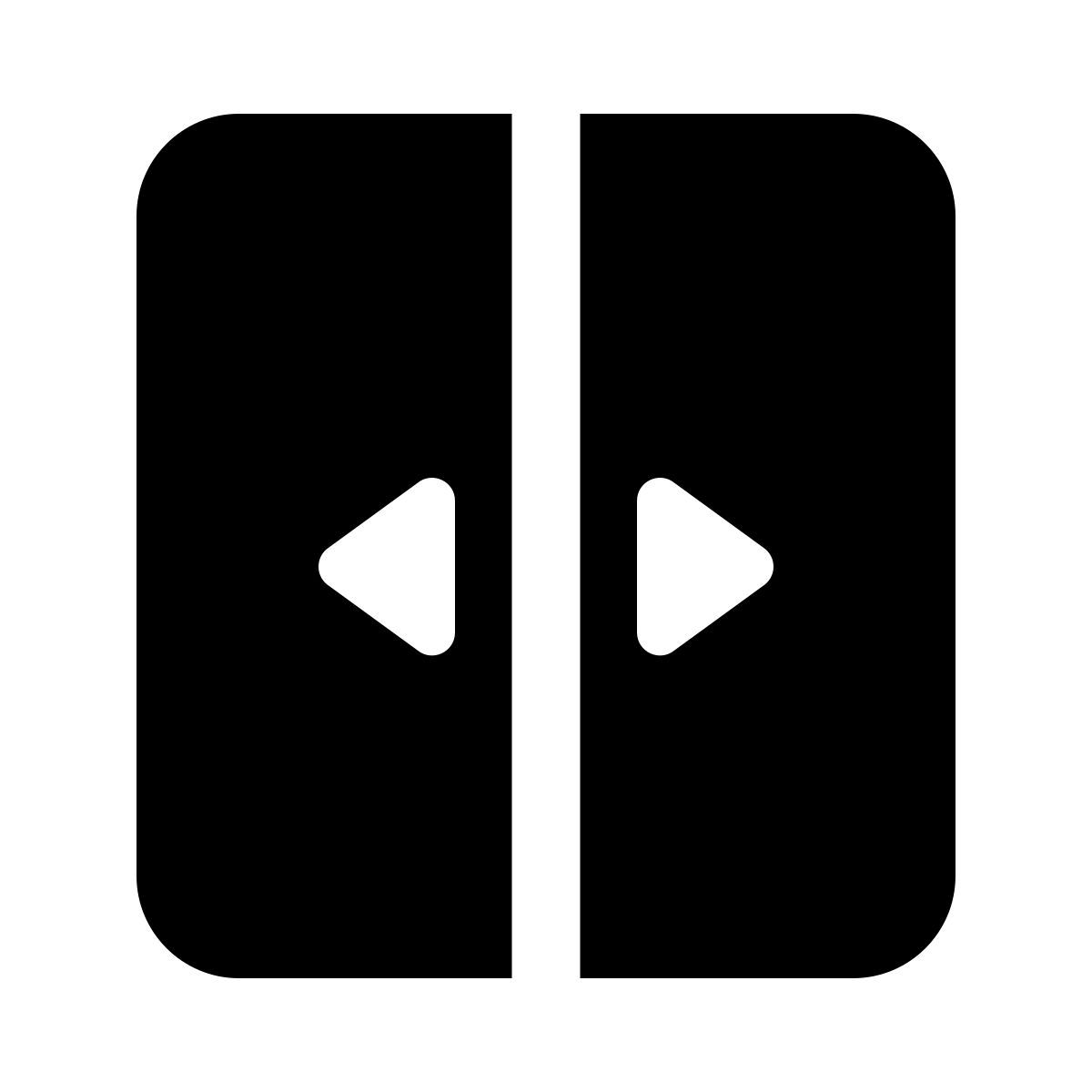 windows 11 filled style 미닫이 문 icon