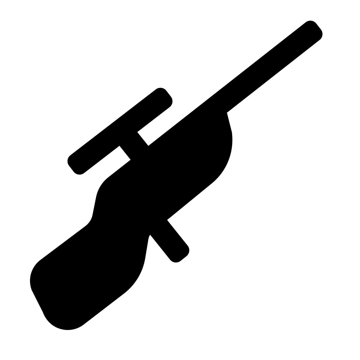 windows 11 filled style sniper rifle icon
