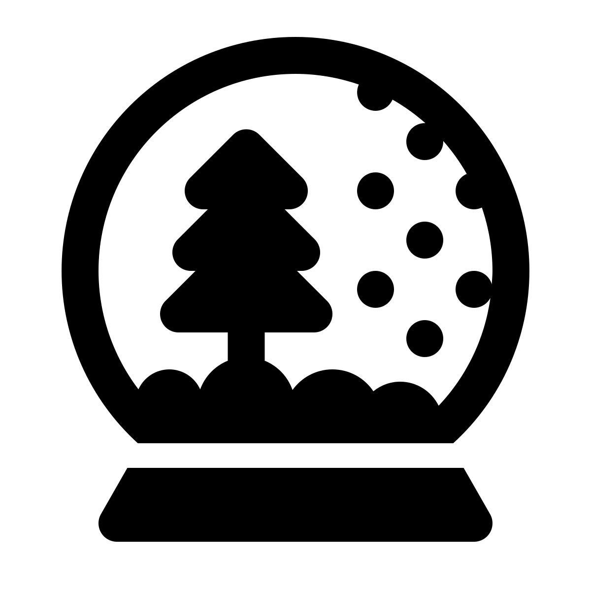 windows 11 filled style 스노 글로브 icon