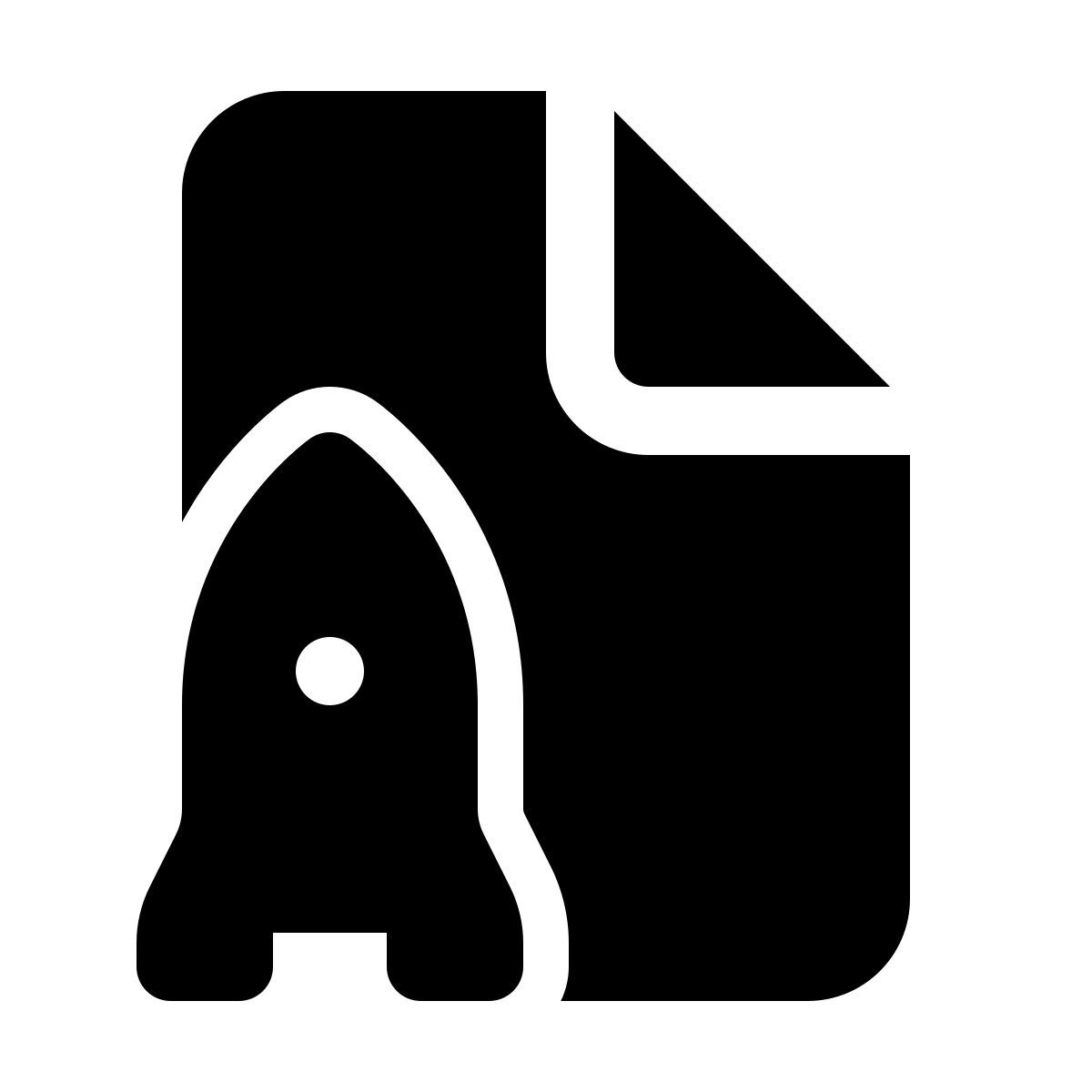 windows 11 filled style spaceship launch documentation icon