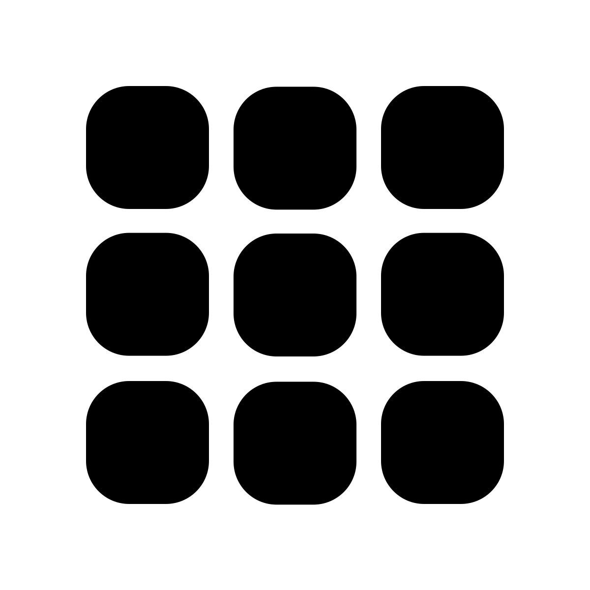 windows 11 filled style squared menu icon