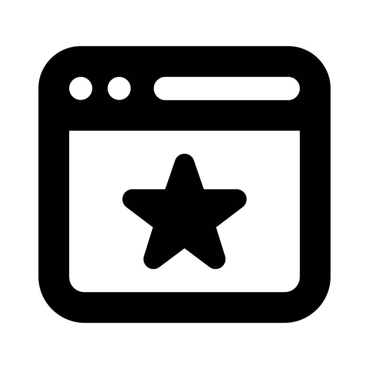 windows 11 filled style pagina web fissata icon