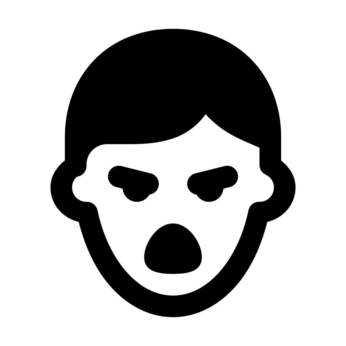 windows 11 filled style 宣誓的男性 icon