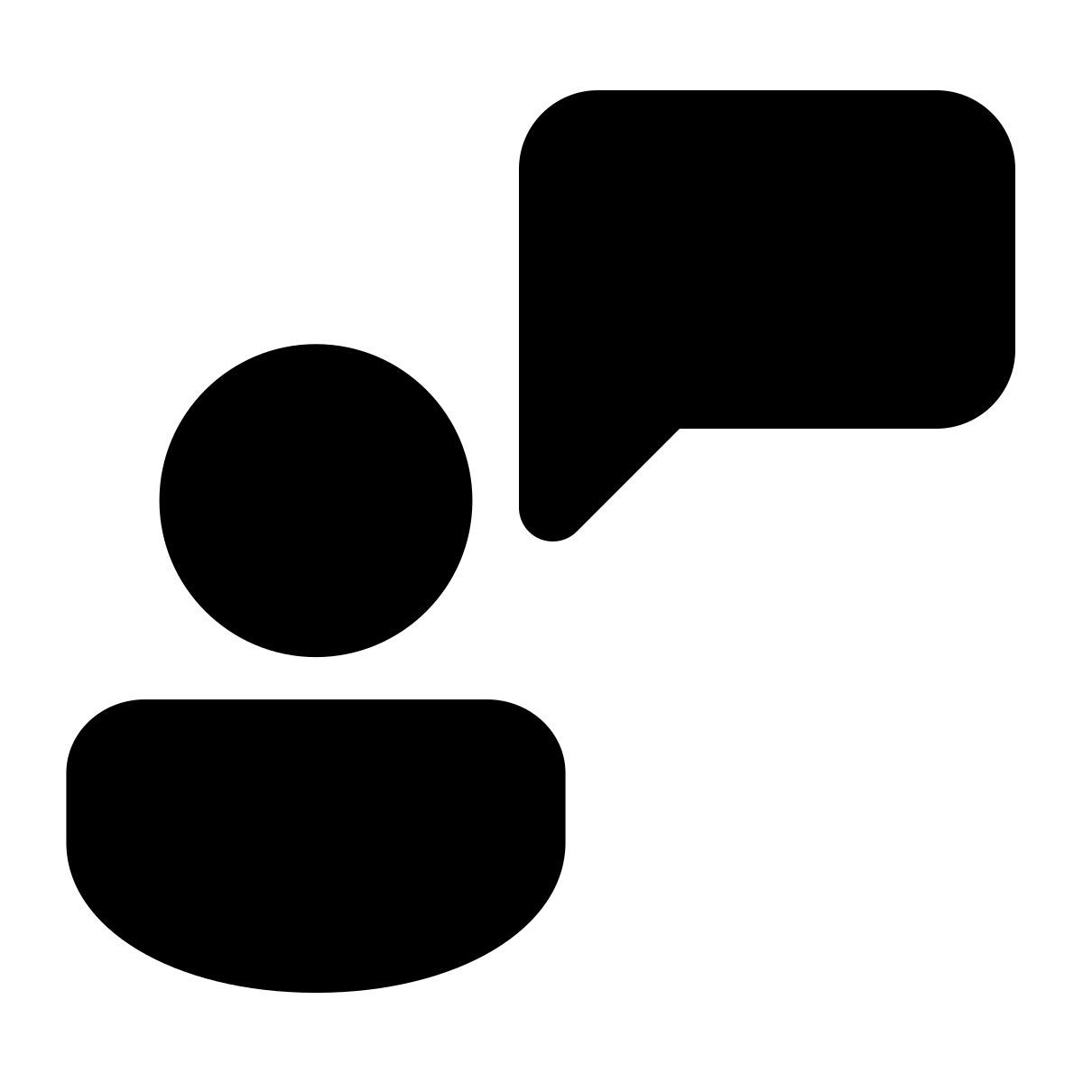 windows 11 filled style 说话的男性 icon