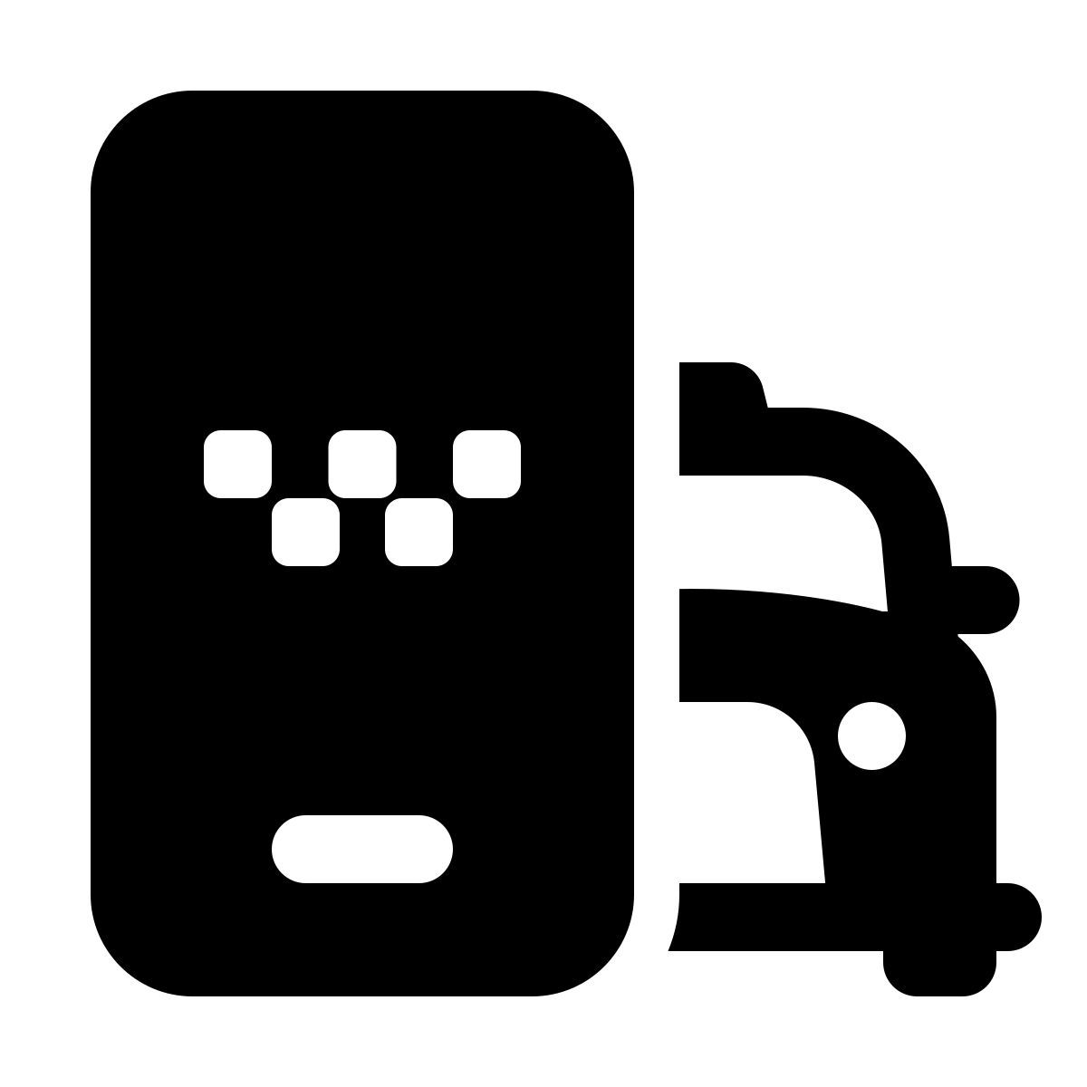 windows 11 filled style applicazione per servizi di trasporto di veicoli per il trasporto di taxi per autovetture 40 icon