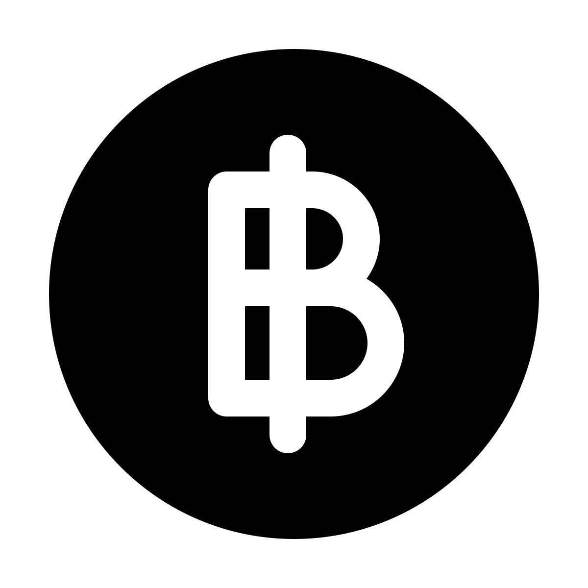 windows 11 filled style 태국 바트 icon