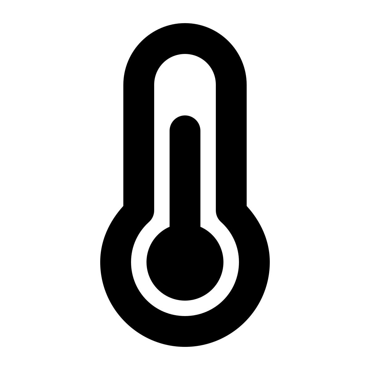 windows 11 filled style thermometer icon