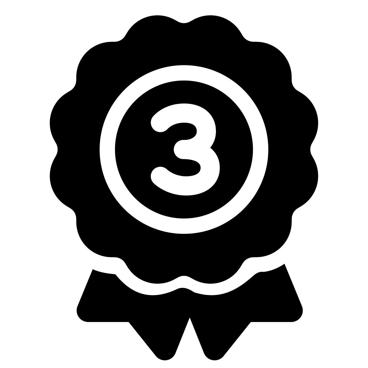 windows 11 filled style 第三名丝带 icon