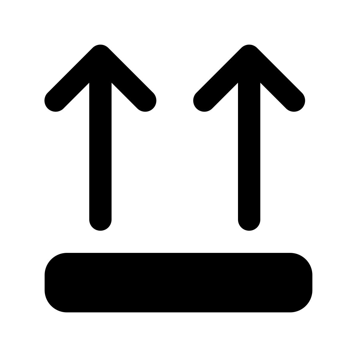 windows 11 filled style hier nach oben icon