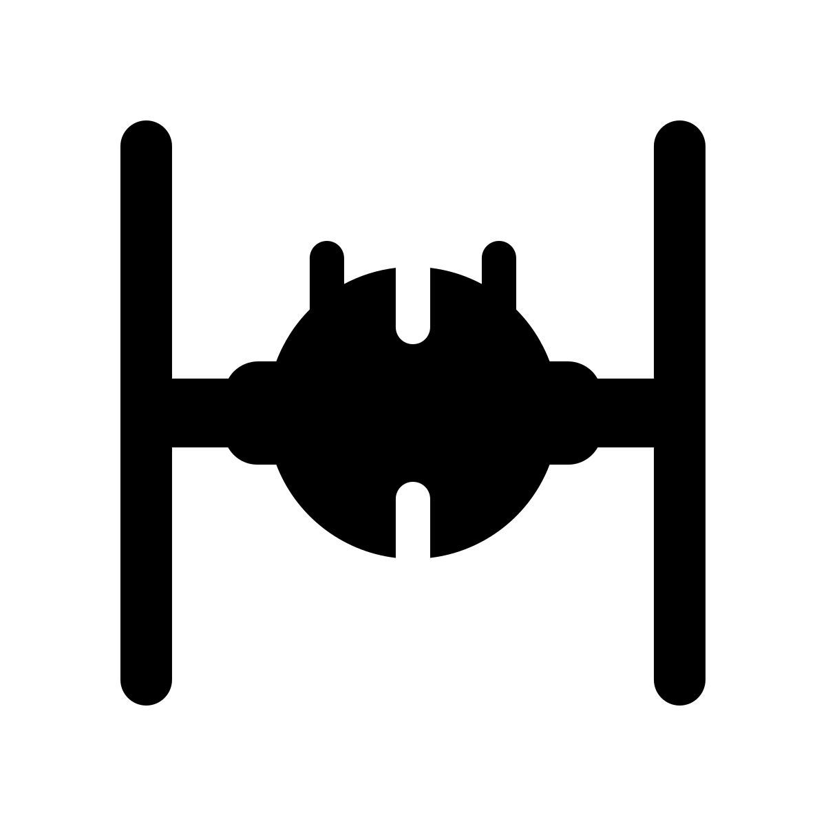 windows 11 filled style tie fighter icon