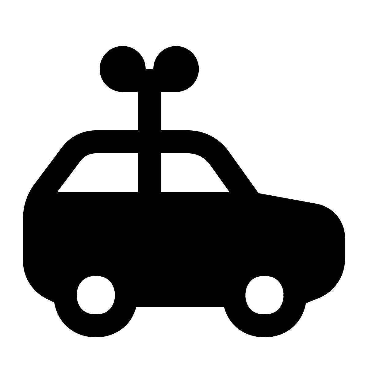 windows 11 filled style toy car icon