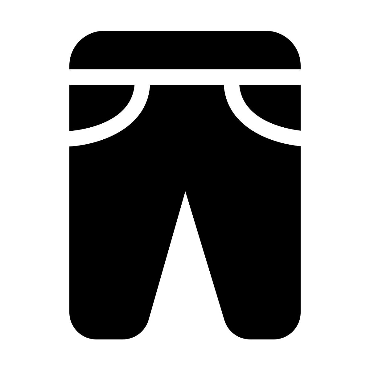 windows 11 filled style pantalones icon
