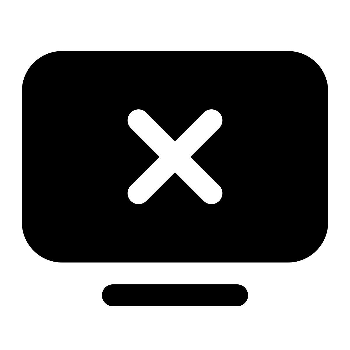 windows 11 filled style tv desligada icon