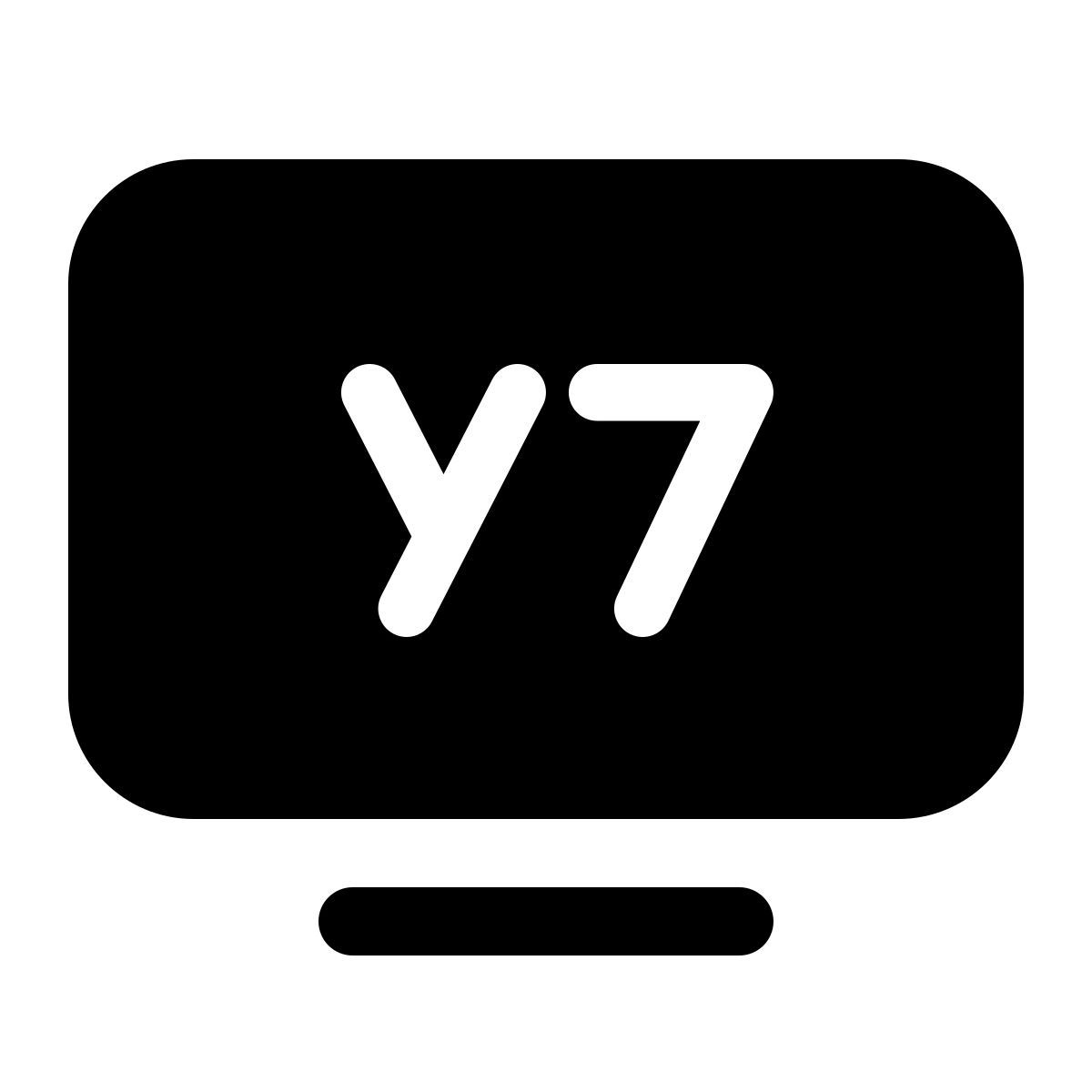 windows 11 filled style tv y7 icon
