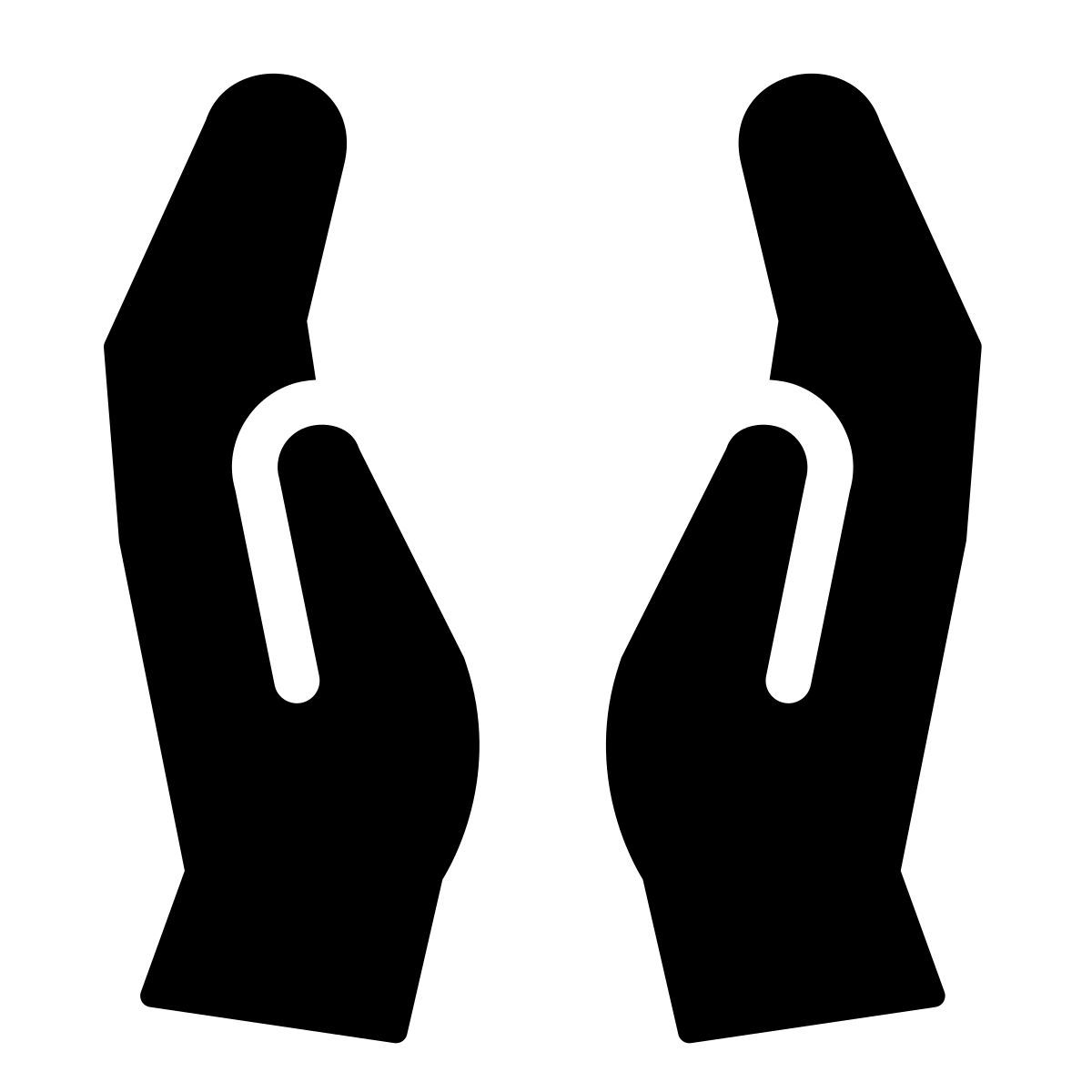 windows 11 filled style two hands icon