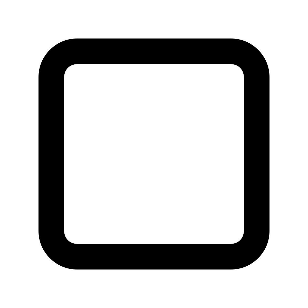 windows 11 filled style casilla de verificación desactivada icon