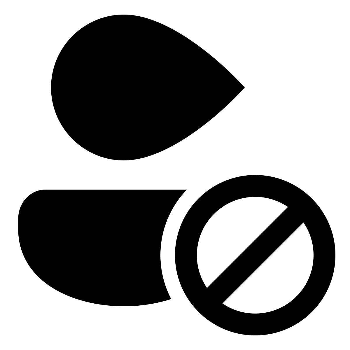 windows 11 filled style reject icon