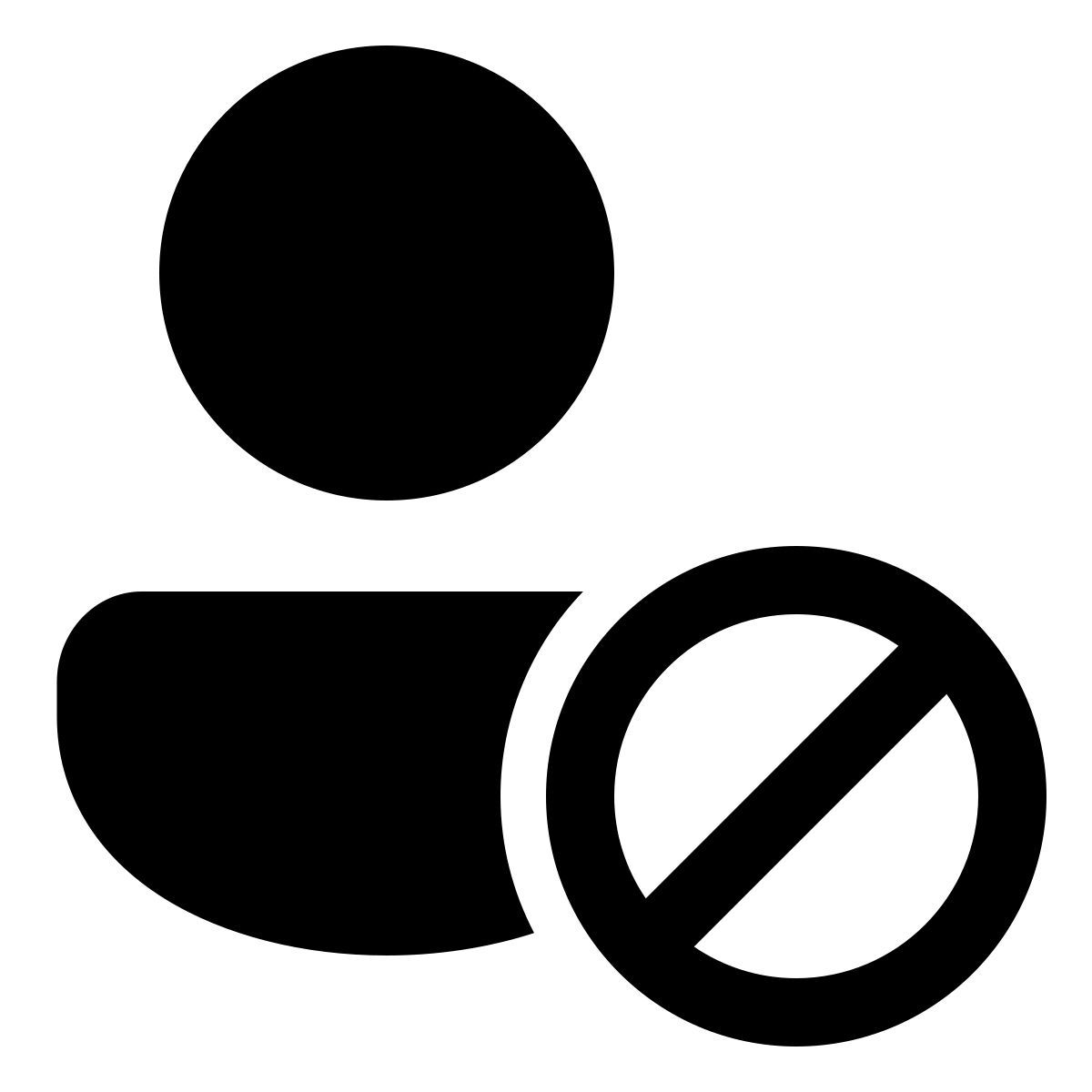 windows 11 filled style togli amicizia uomo icon