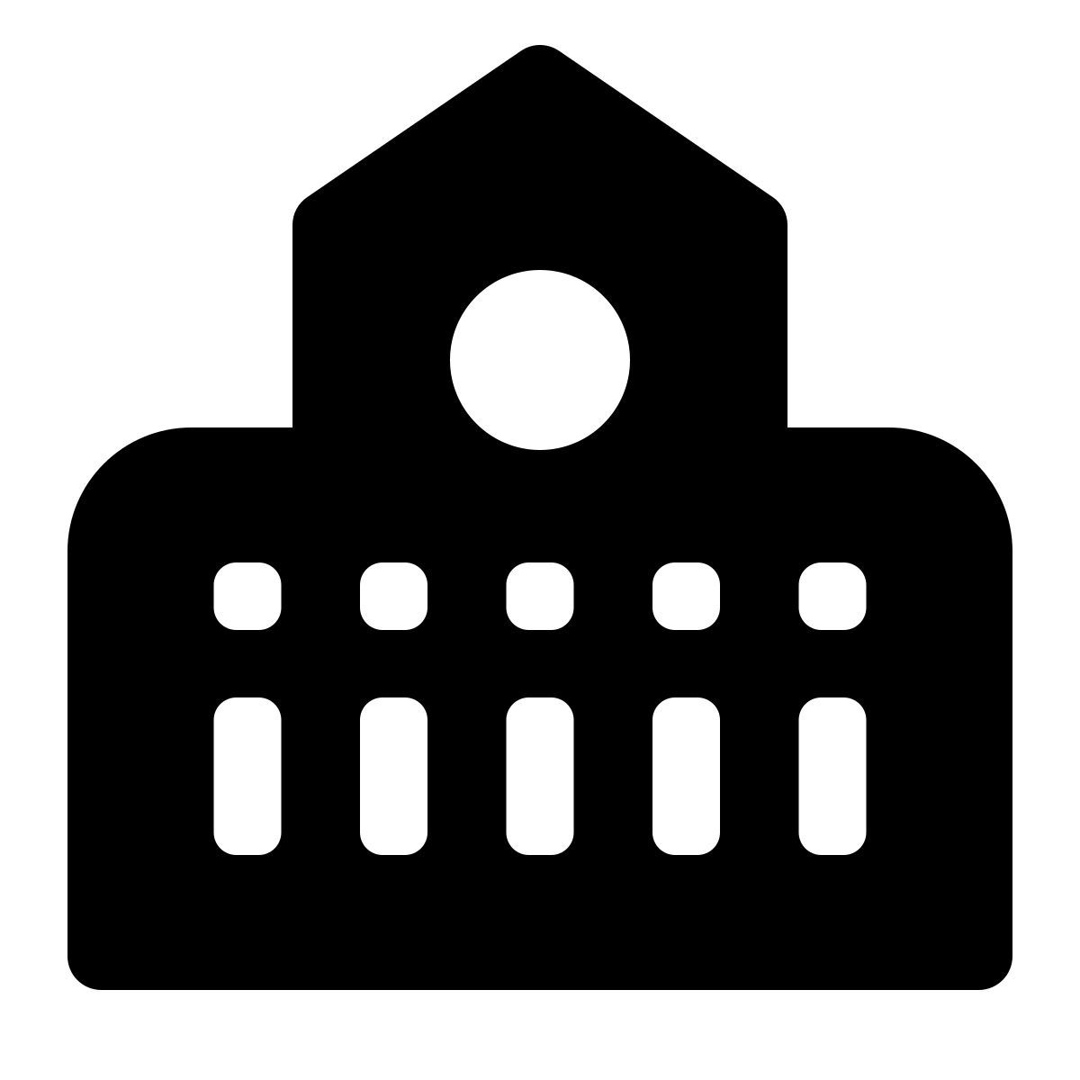 windows 11 filled style bâtiment universitaire icon