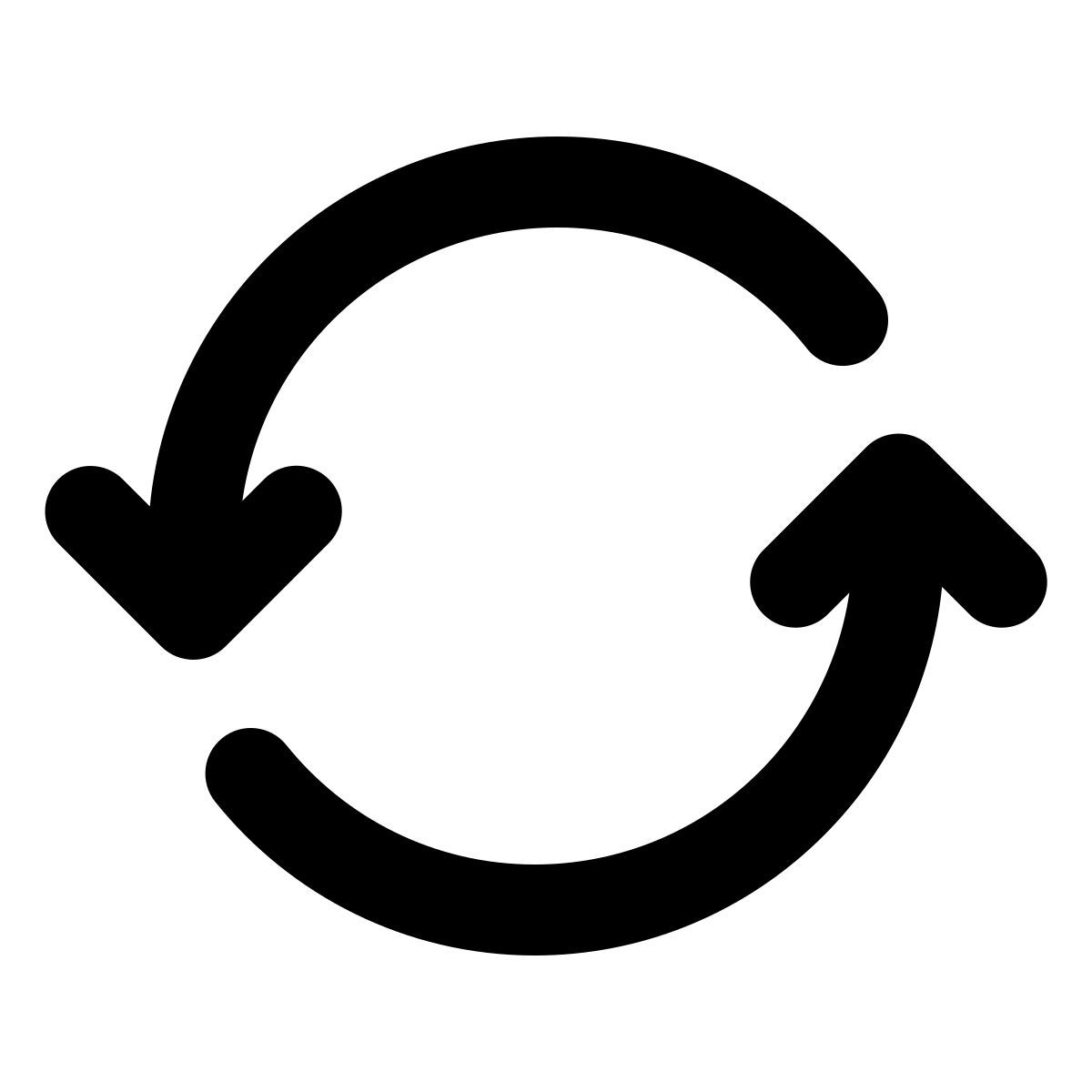 windows 11 filled style mettre à jour la rotation à gauche icon