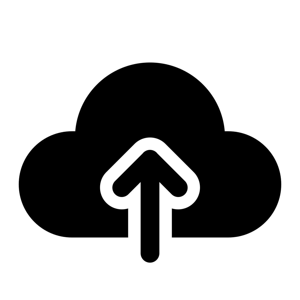 windows 11 filled style 클라우드에 업로드 icon