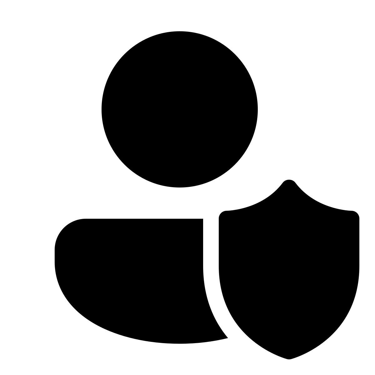 windows 11 filled style user secured icon