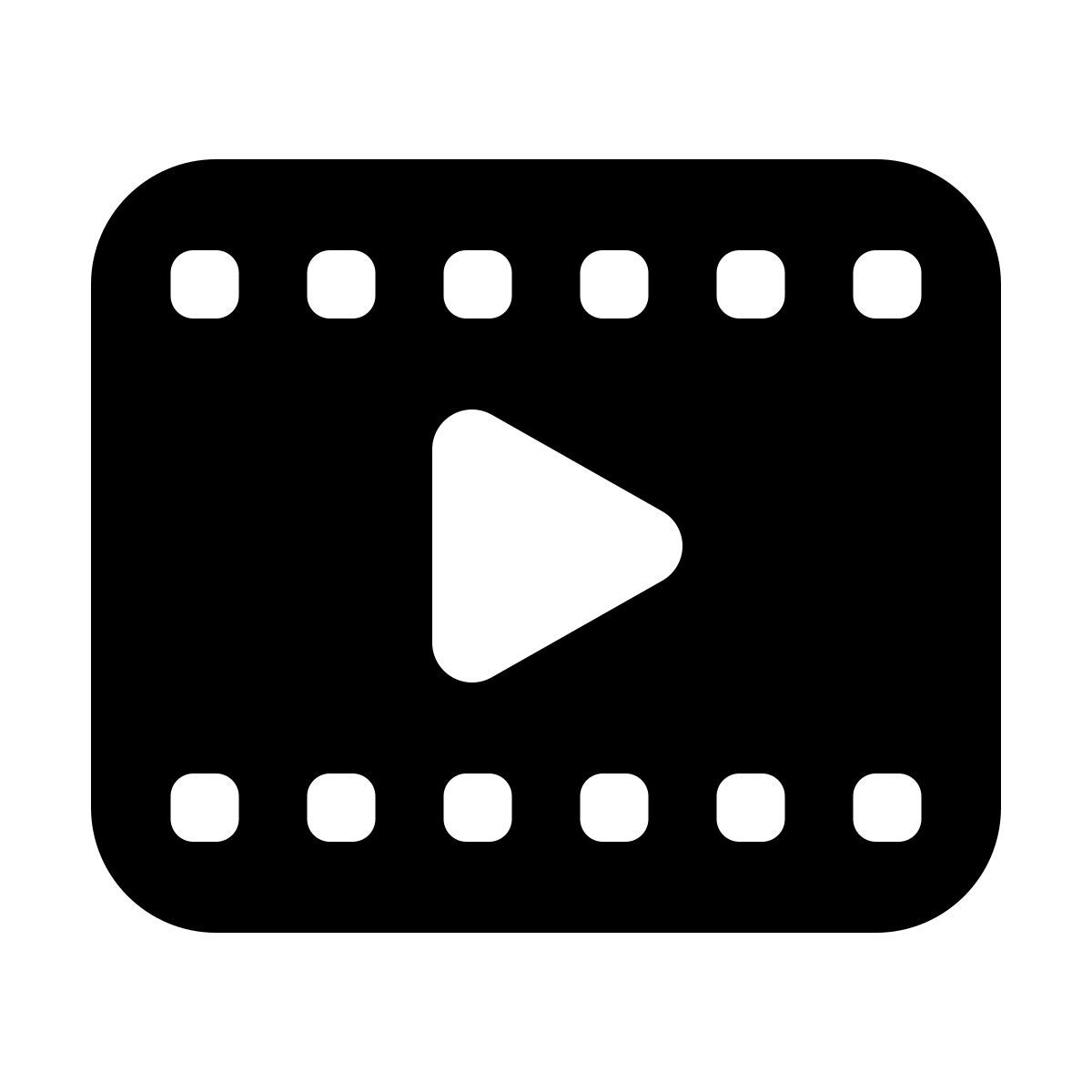 windows 11 filled style video icon