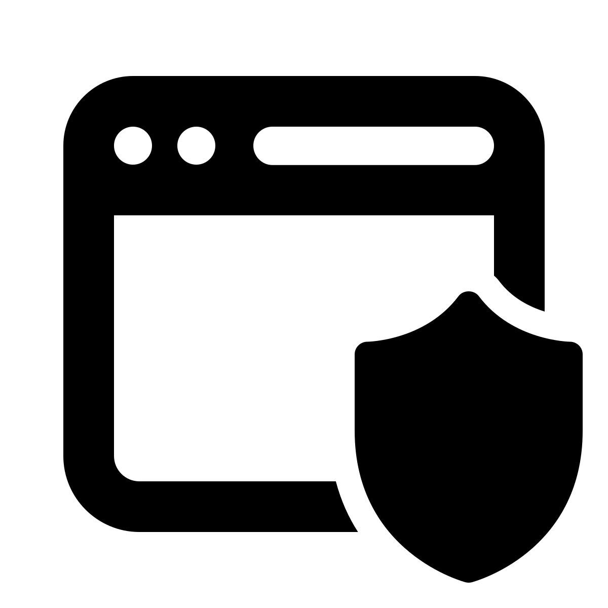 windows 11 filled style web application firewall icon