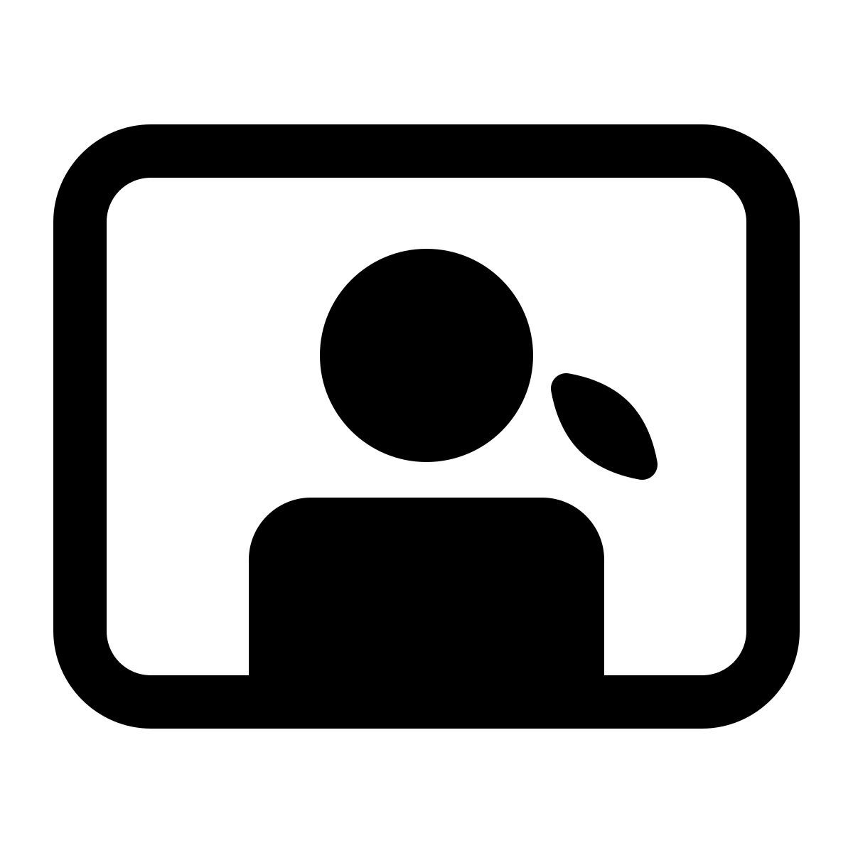 windows 11 filled style 摄像头女人 icon