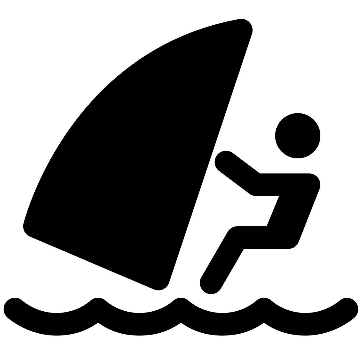 windows 11 filled style 윈드 서핑 icon