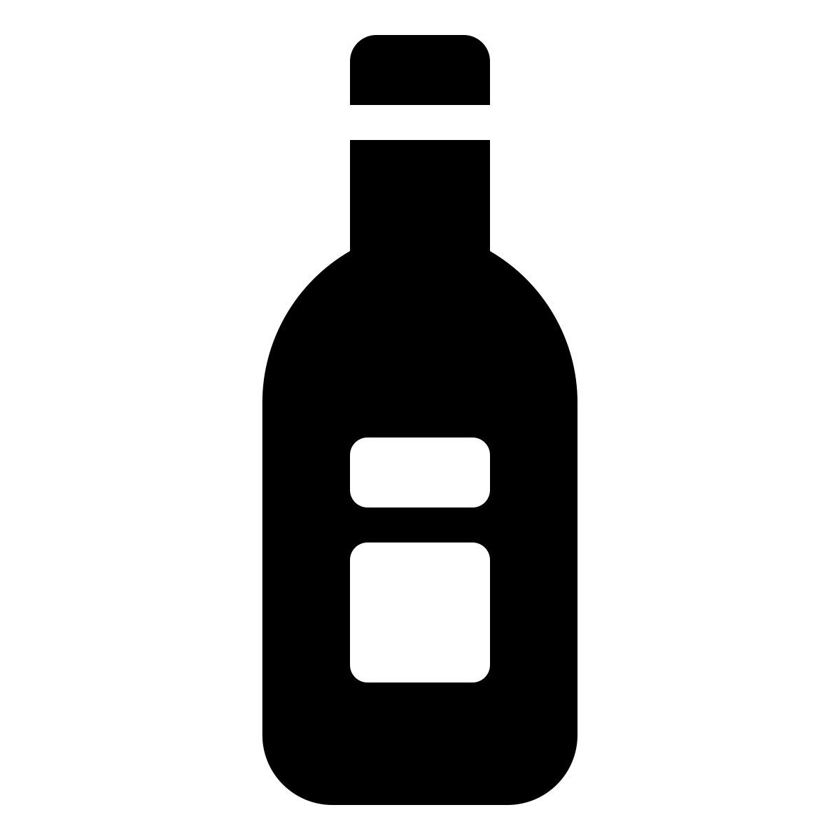 windows 11 filled style weinflasche icon