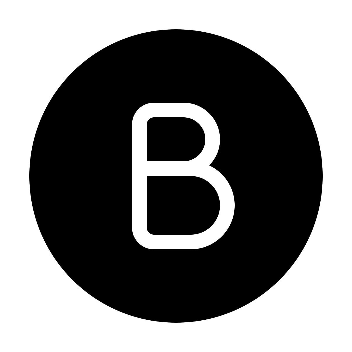 windows 11 filled style x 박스 b icon