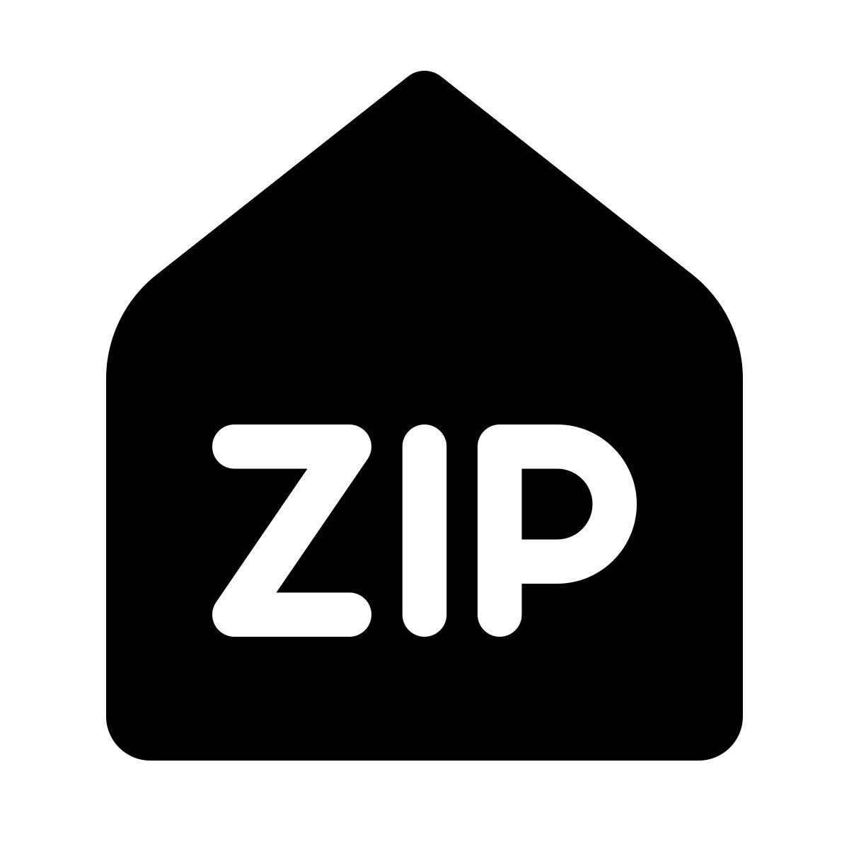 windows 11 filled style codice postale icon