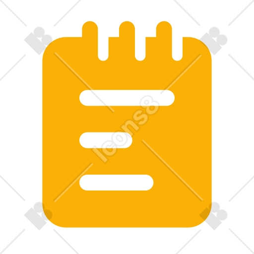 Yellow Notepad Icon