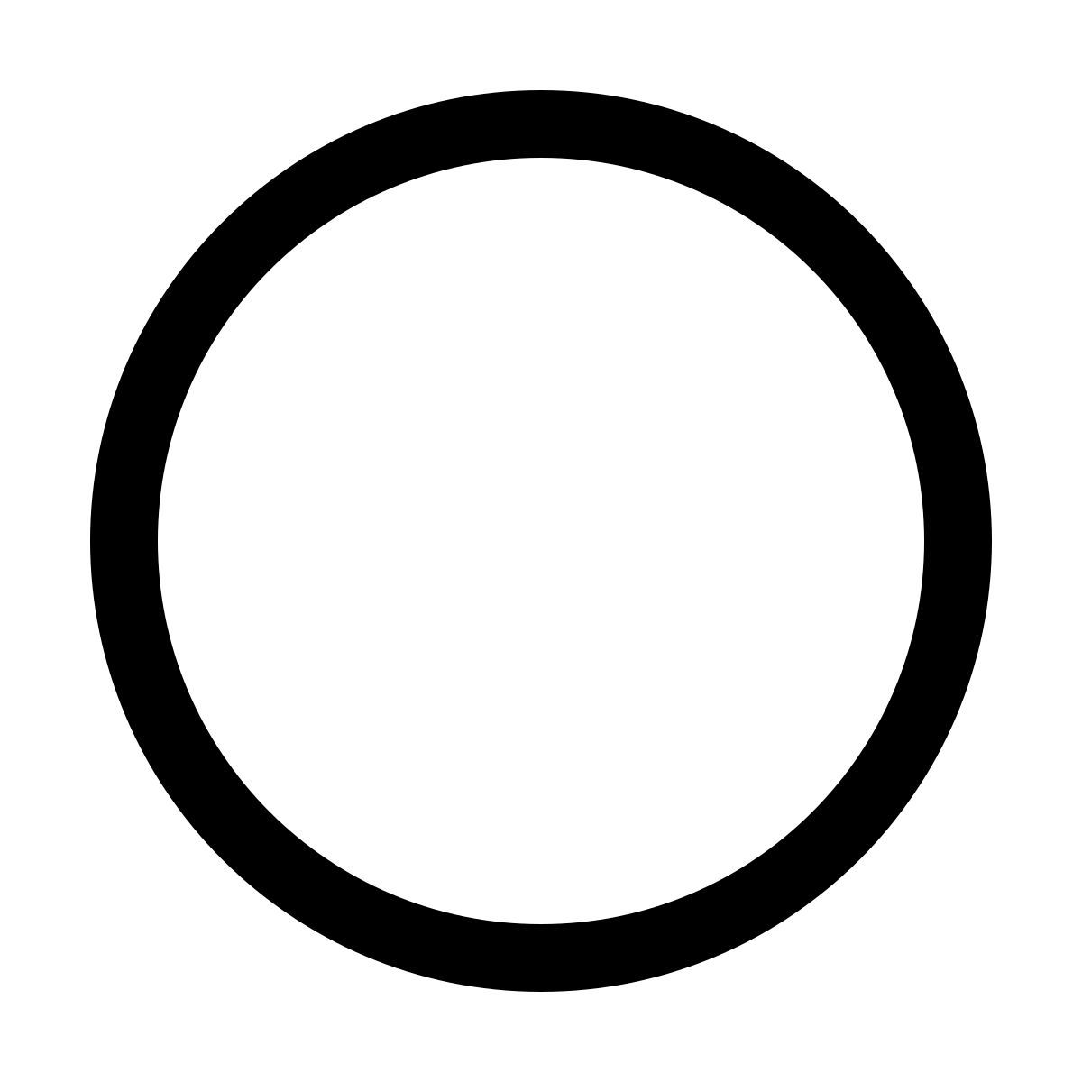 windows 11 outline style redondo icon