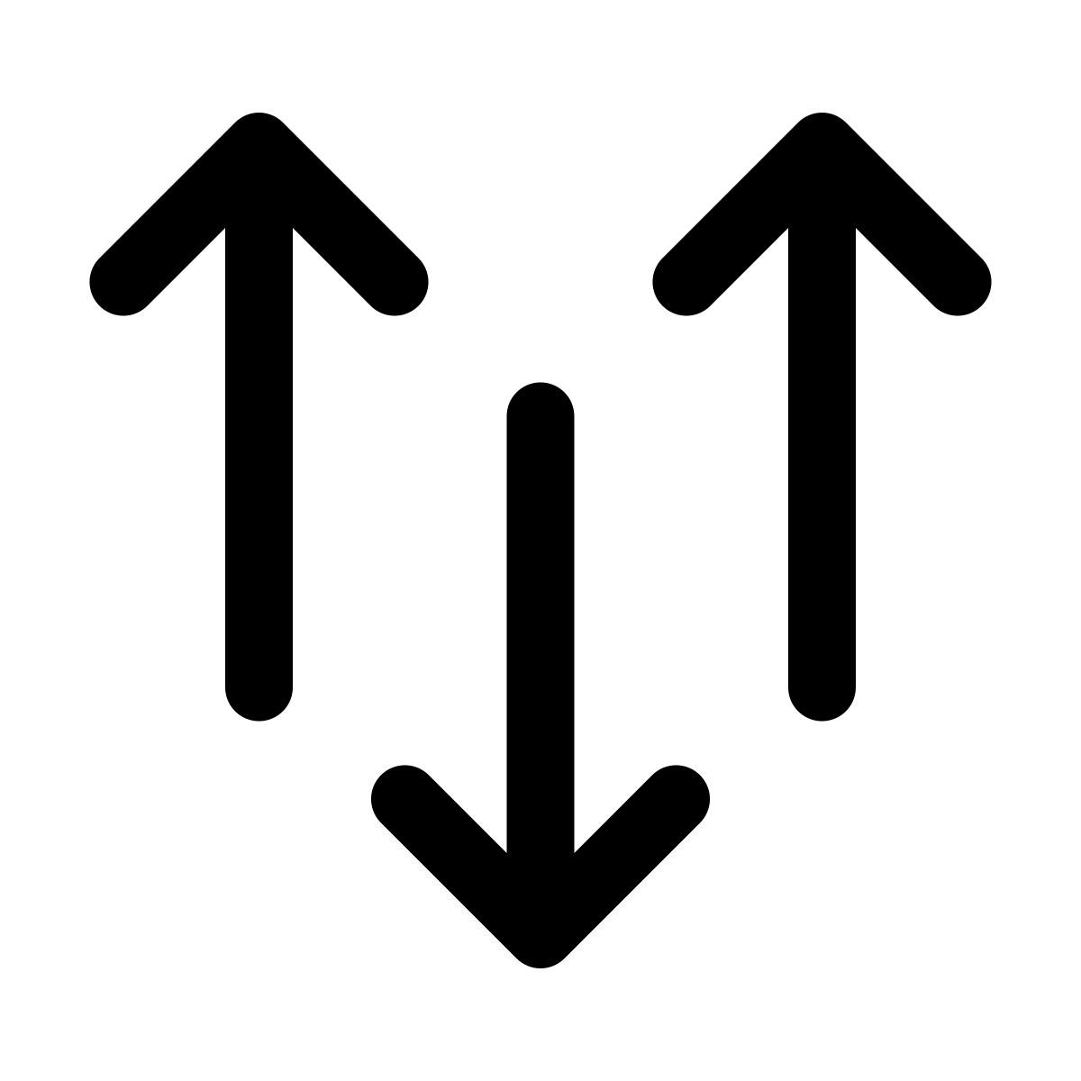 windows 11 outline style 16867 0 71617 setas triplas comuns icon