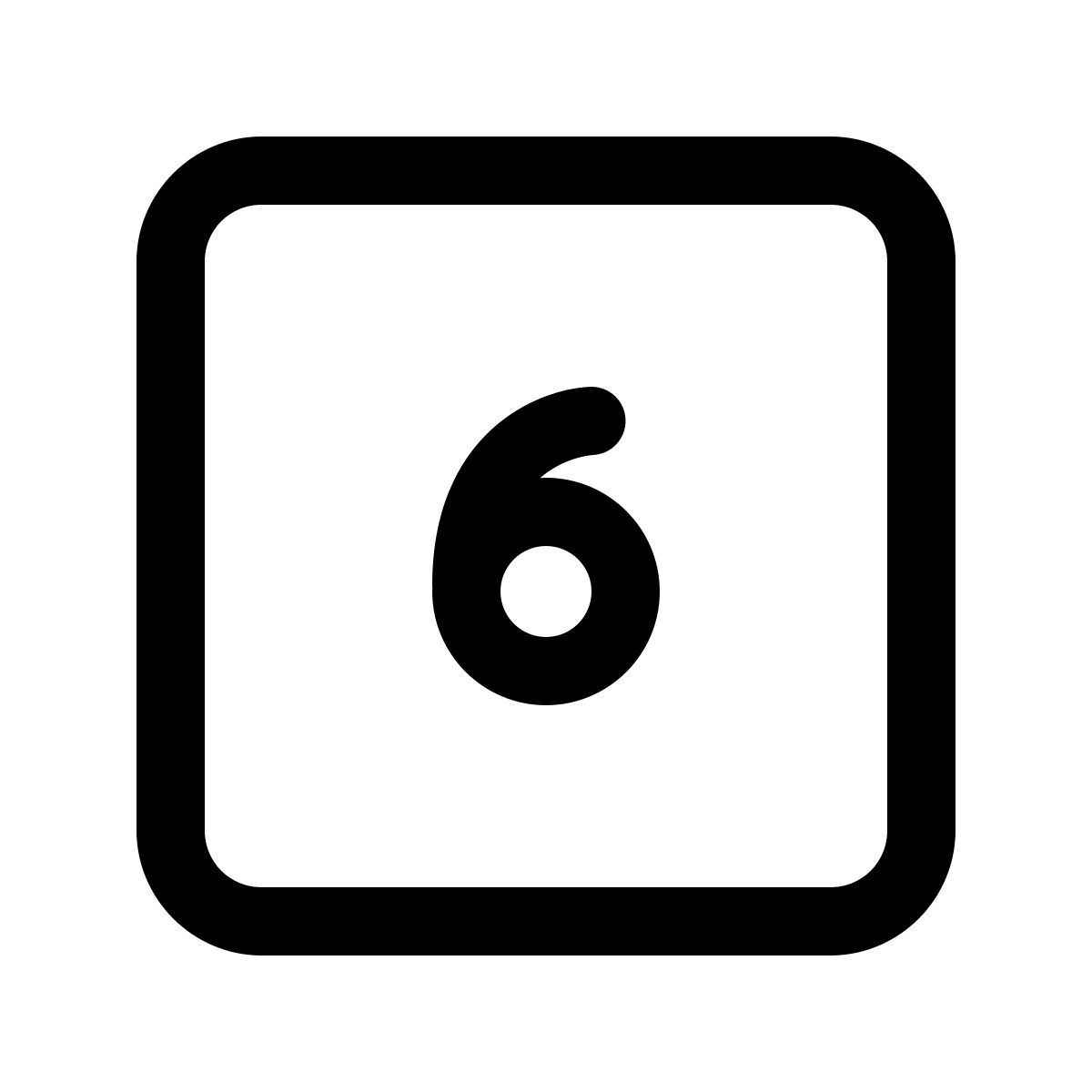 windows 11 outline style 6键 icon