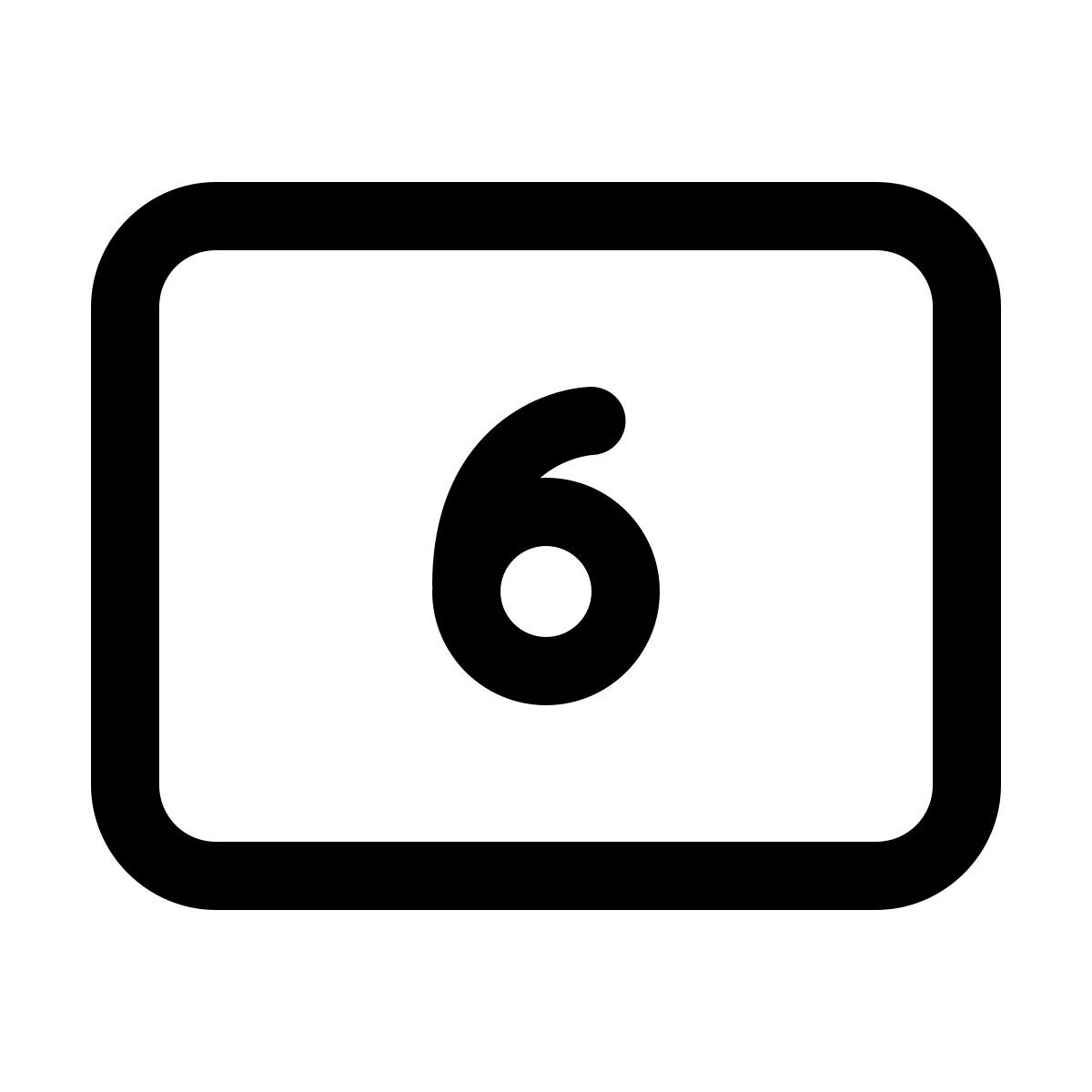 windows 11 outline style 6 icon