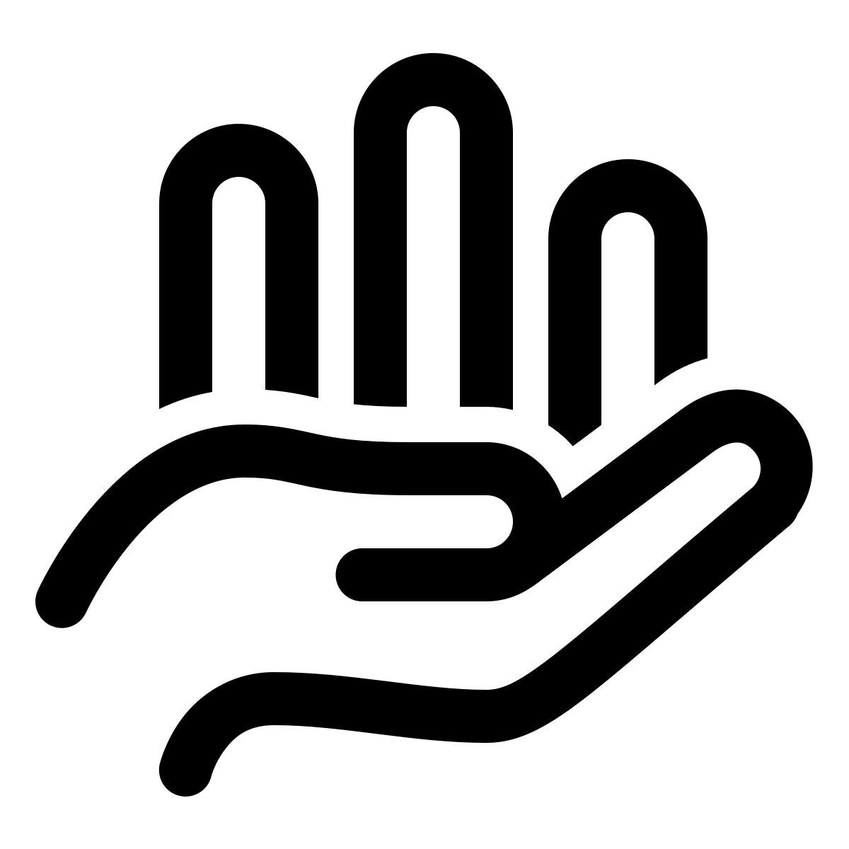 windows 11 outline style 수익성 icon