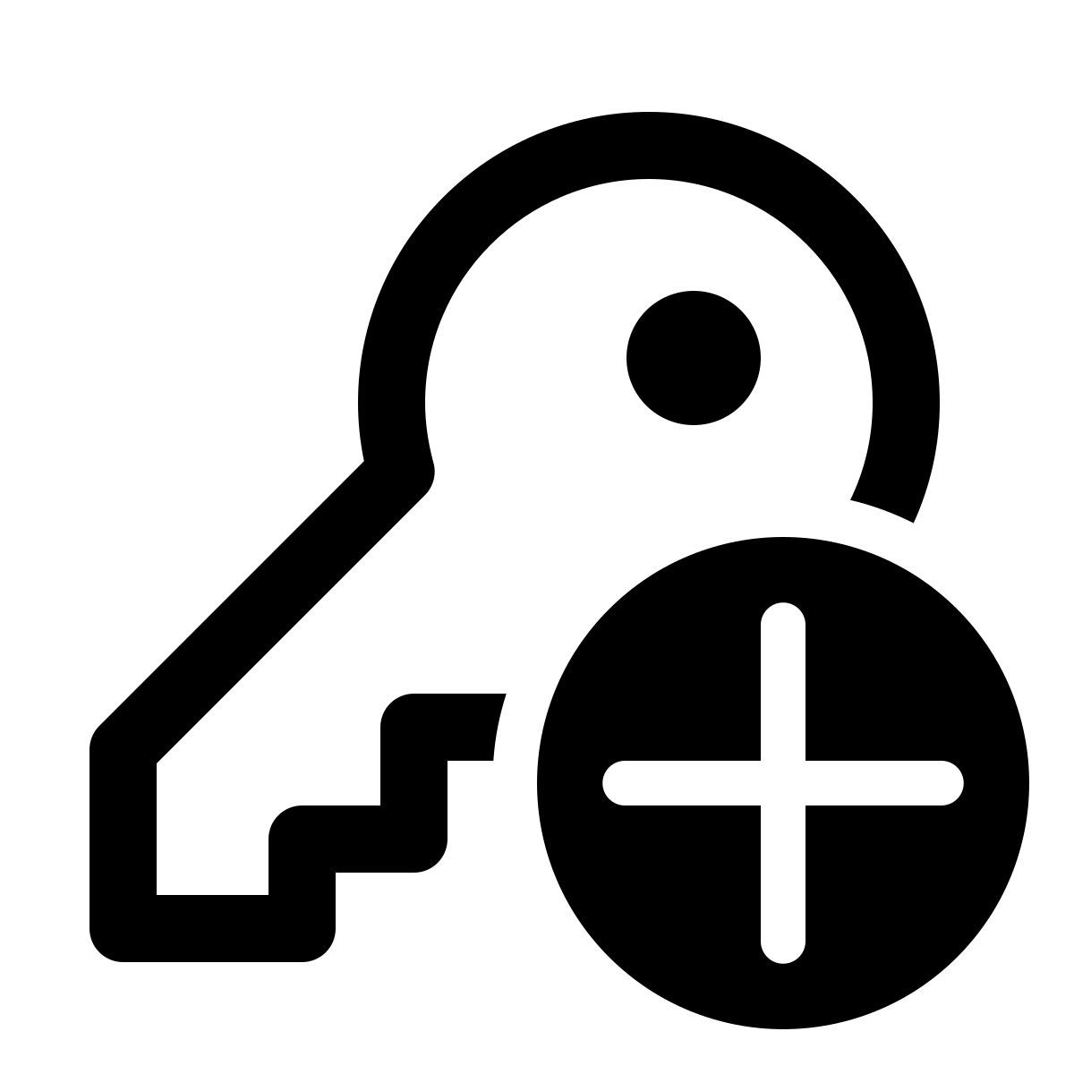 windows 11 outline style schlüssel hinzufügen icon