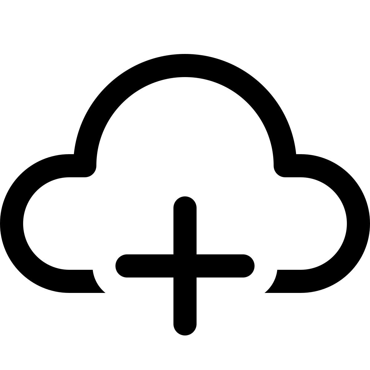 windows 11 outline style ajouter en le cloud icon
