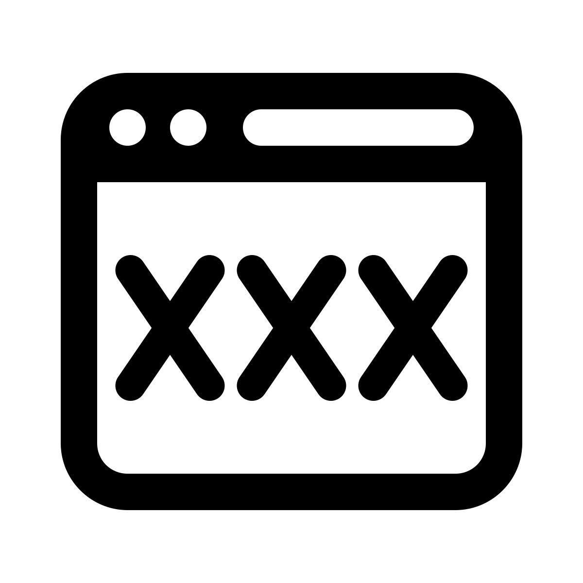 windows 11 outline style contenido para adultos icon