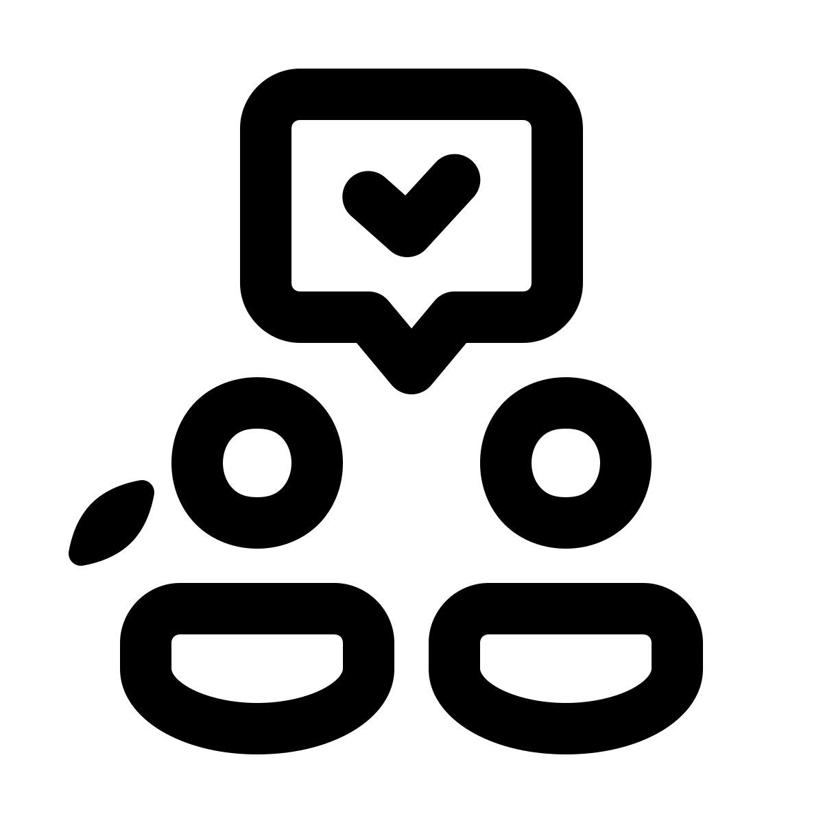 windows 11 outline style 同意  icon