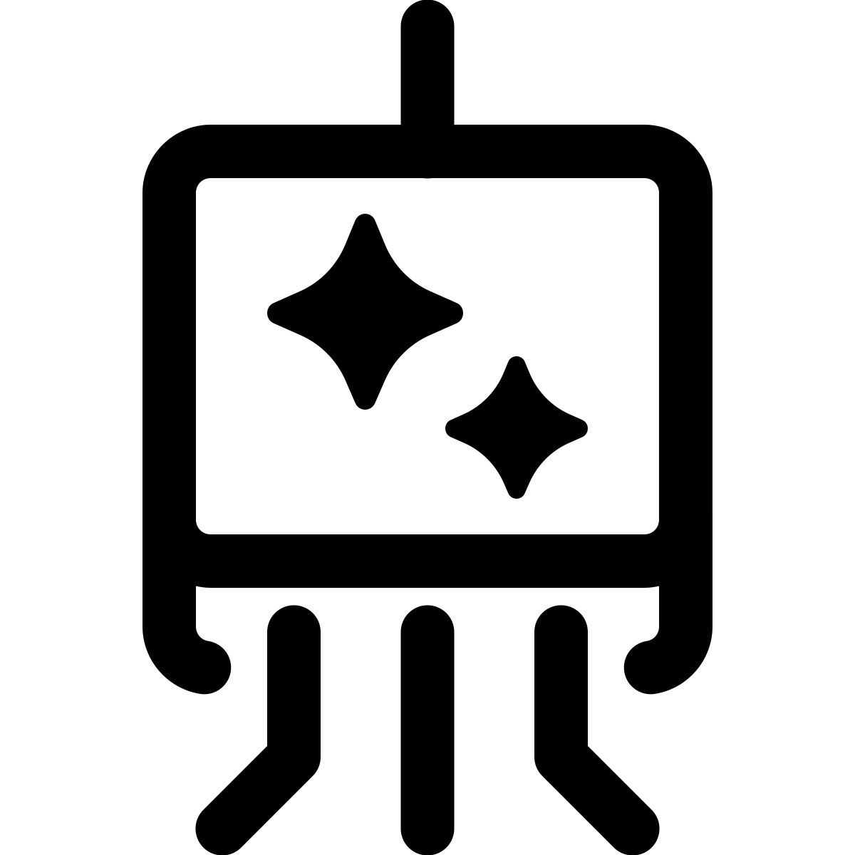 windows 11 outline style ai component icon