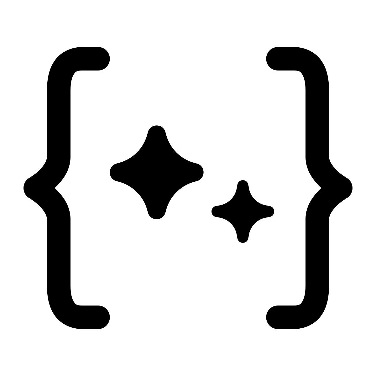 windows 11 outline style ai generated code icon