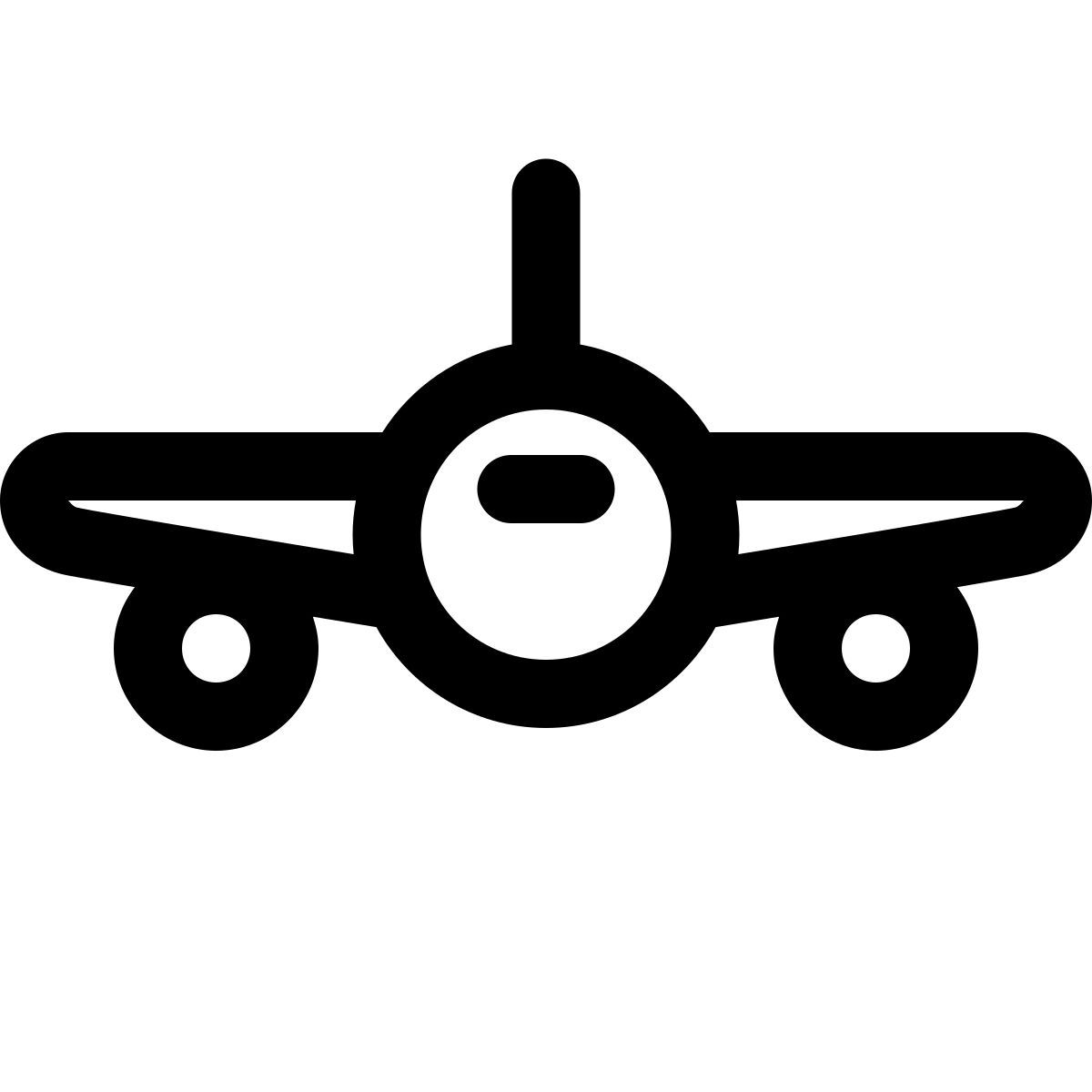 windows 11 outline style 飞机前视图 icon