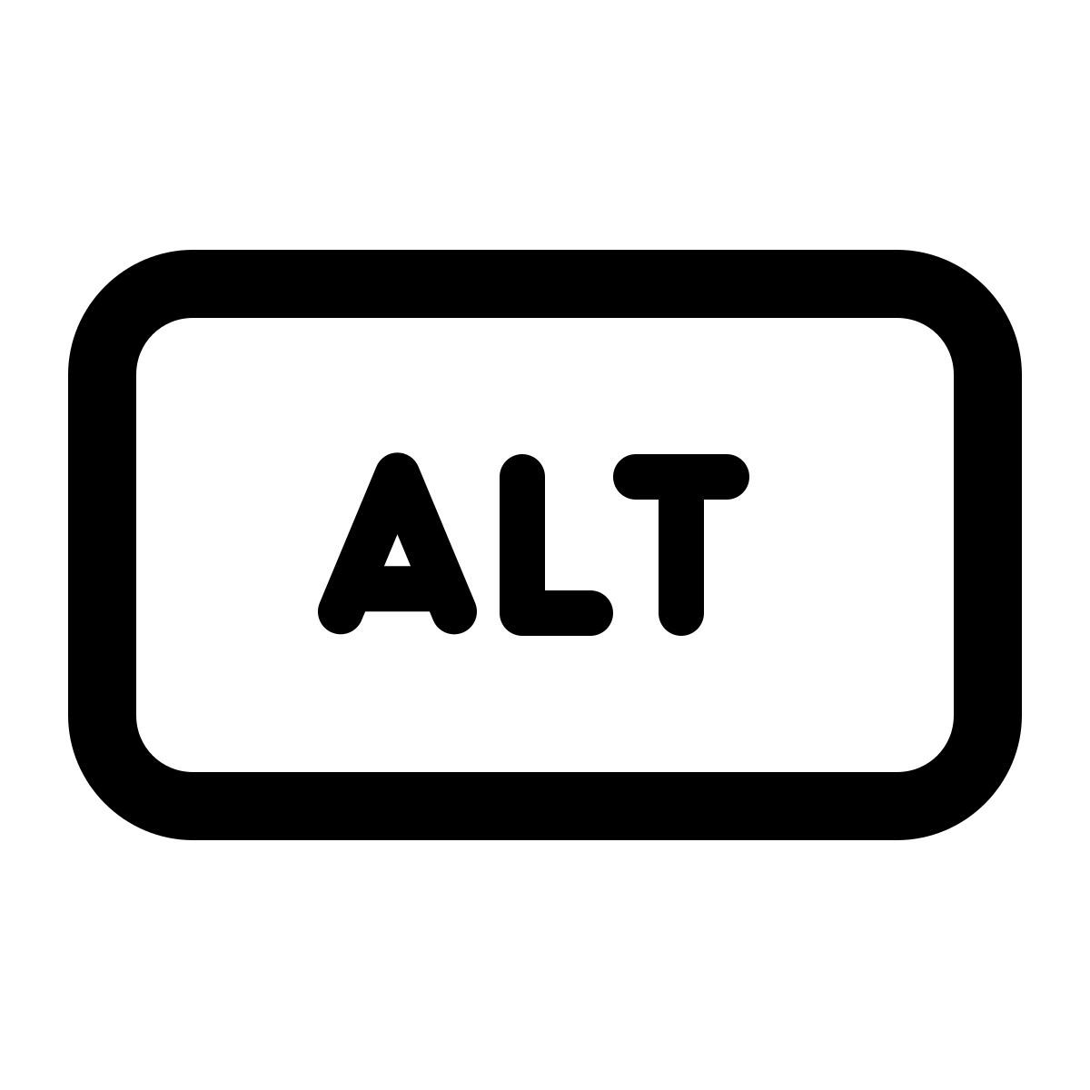 windows 11 outline style alt键 icon